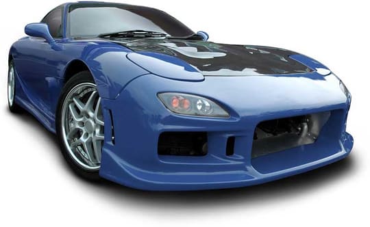 sports car blue